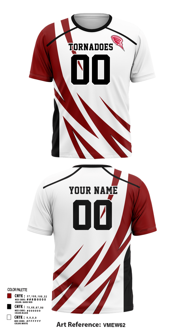 Short Sleeve Performance Shirt, Tornadoes, Men's Volleyball, Teamtime, Team time, sublimation, custom sports apparel, team uniforms, spirit wear, spiritwear, sports uniforms, custom shirts, team store, custom team store, fundraiser sports, apparel fundraiser