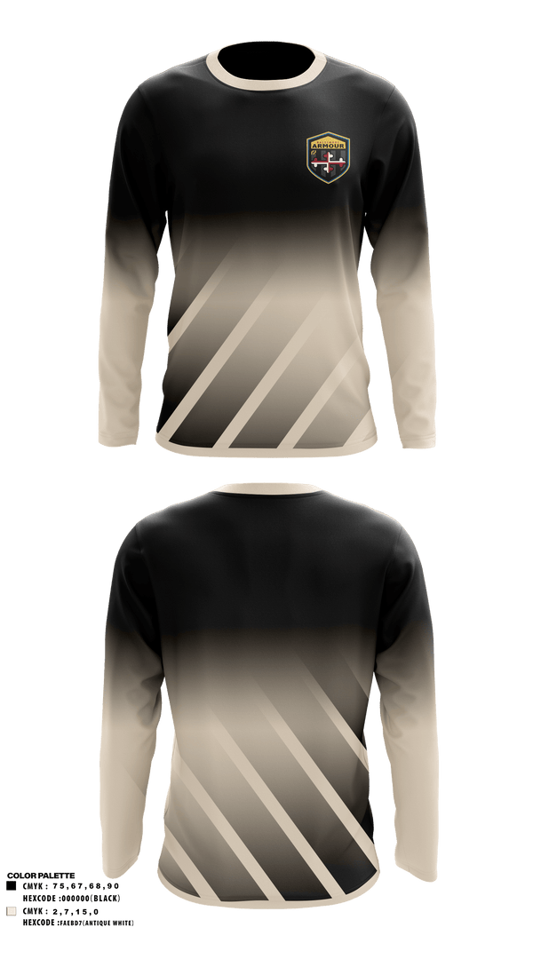 Long Sleeve Performance Shirt, Baltimore Amour, Men's Soccer, Teamtime, Team time, sublimation, custom sports apparel, team uniforms, spirit wear, spiritwear, sports uniforms, custom shirts, team store, custom team store, fundraiser sports, apparel fundraiser