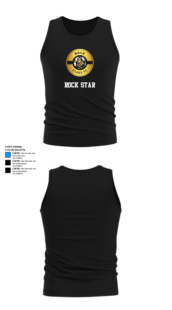 Tank Top, Rock Star, Men's Soccer, Teamtime, Team time, sublimation, custom sports apparel, team uniforms, spirit wear, spiritwear, sports uniforms, custom shirts, team store, custom team store, fundraiser sports, apparel fundraiser