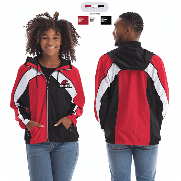 Windbreaker, Big Bear High School Volleyball, Women's Volleyball, Teamtime, Team time, sublimation, custom sports apparel, team uniforms, spirit wear, spiritwear, sports uniforms, custom shirts, team store, custom team store, fundraiser sports, apparel fundraiser