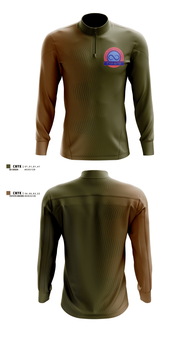 Quarter Zip Jacket, Tennessee College of Applied Technology- Clarksville, , Teamtime, Team time, sublimation, custom sports apparel, team uniforms, spirit wear, spiritwear, sports uniforms, custom shirts, team store, custom team store, fundraiser sports, apparel fundraiser