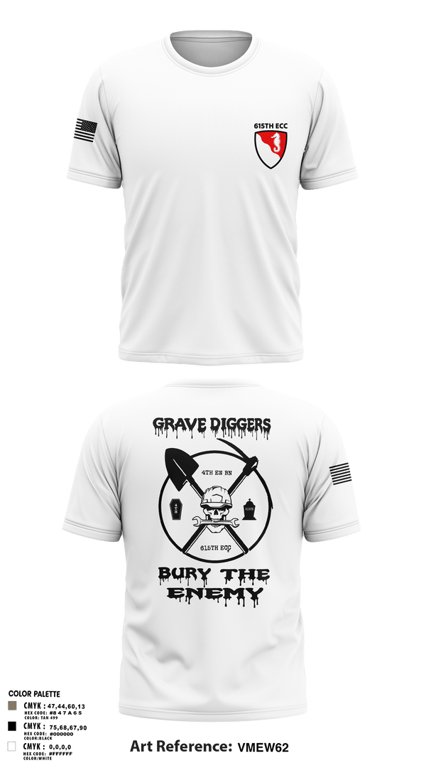 Old School Cotton Feel Shirt, 615TH ECC, , Teamtime, Team time, sublimation, custom sports apparel, team uniforms, spirit wear, spiritwear, sports uniforms, custom shirts, team store, custom team store, fundraiser sports, apparel fundraiser