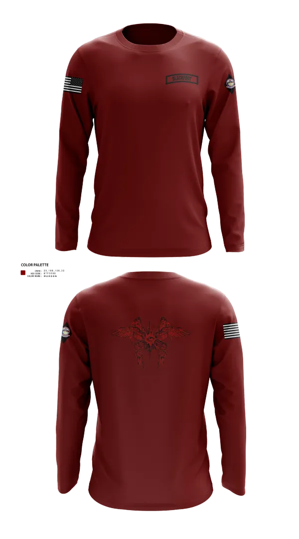 Long Sleeve Performance Shirt, Blackfoot 2nd platoon, , Teamtime, Team time, sublimation, custom sports apparel, team uniforms, spirit wear, spiritwear, sports uniforms, custom shirts, team store, custom team store, fundraiser sports, apparel fundraiser
