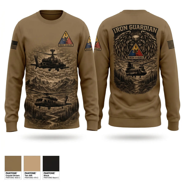 Crew Neck Sweatshirt, Iron eagles, Army, Teamtime, Team time, sublimation, custom sports apparel, team uniforms, spirit wear, spiritwear, sports uniforms, custom shirts, team store, custom team store, fundraiser sports, apparel fundraiser