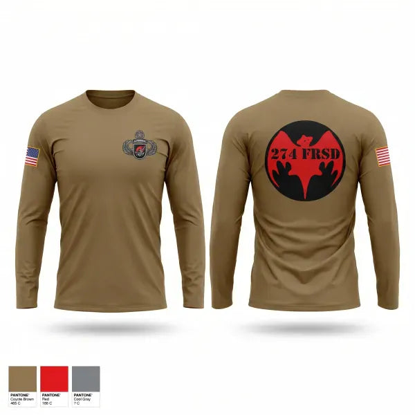 Long Sleeve Performance Shirt, 274th FRSD (Airborne), Army, Teamtime, Team time, sublimation, custom sports apparel, team uniforms, spirit wear, spiritwear, sports uniforms, custom shirts, team store, custom team store, fundraiser sports, apparel fundraiser