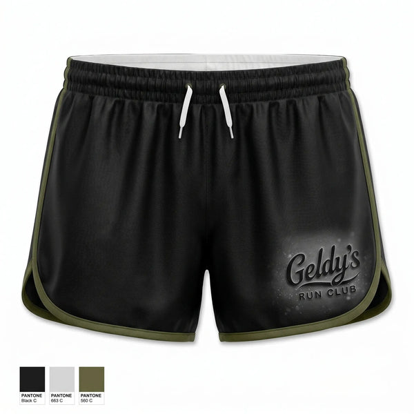 Track Shorts, Geldy’s Run Club, Cross Country, Teamtime, Team time, sublimation, custom sports apparel, team uniforms, spirit wear, spiritwear, sports uniforms, custom shirts, team store, custom team store, fundraiser sports, apparel fundraiser