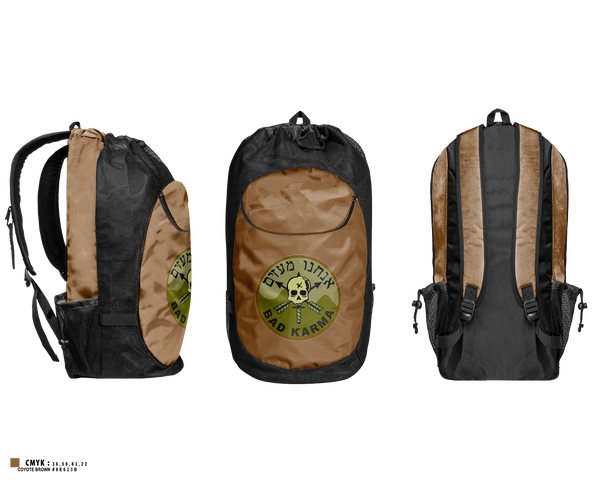 Gear Bag, Bad Karma, Army, Teamtime, Team time, sublimation, custom sports apparel, team uniforms, spirit wear, spiritwear, sports uniforms, custom shirts, team store, custom team store, fundraiser sports, apparel fundraiser