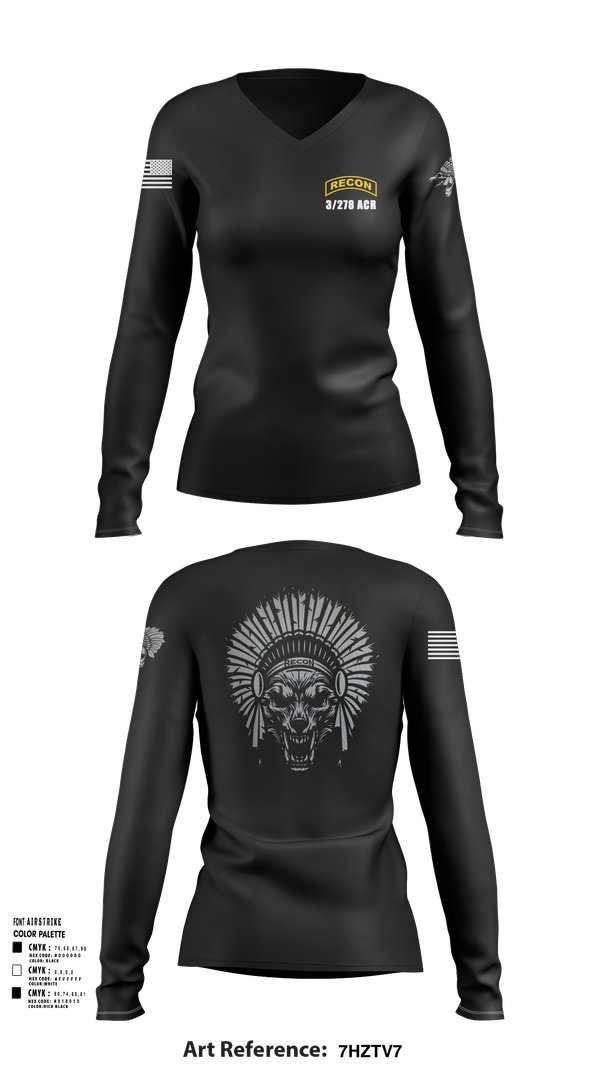 Womens Long Sleeve Vneck Shirt, Scout plt HHT 3/278 ACR, , Teamtime, Team time, sublimation, custom sports apparel, team uniforms, spirit wear, spiritwear, sports uniforms, custom shirts, team store, custom team store, fundraiser sports, apparel fundraiser