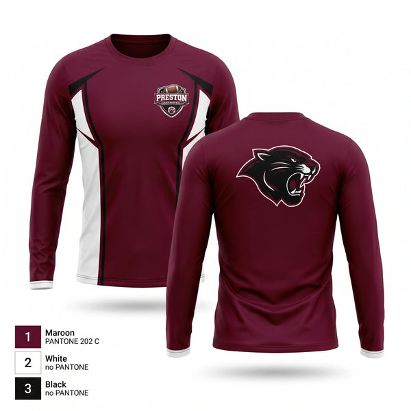 Long Sleeve Performance Shirt, Preston Panthers, , Teamtime, Team time, sublimation, custom sports apparel, team uniforms, spirit wear, spiritwear, sports uniforms, custom shirts, team store, custom team store, fundraiser sports, apparel fundraiser