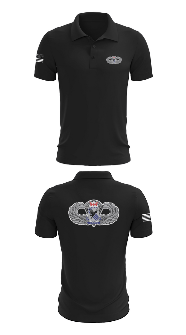 Short Sleeve Performance Polo, 1-505th PIR 82nd airborne, Army, Teamtime, Team time, sublimation, custom sports apparel, team uniforms, spirit wear, spiritwear, sports uniforms, custom shirts, team store, custom team store, fundraiser sports, apparel fundraiser