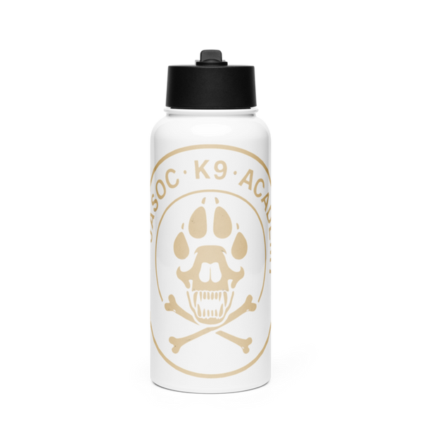 Social k9 academy 95523543 Stainless Steel Water Bottle with a Straw Lid