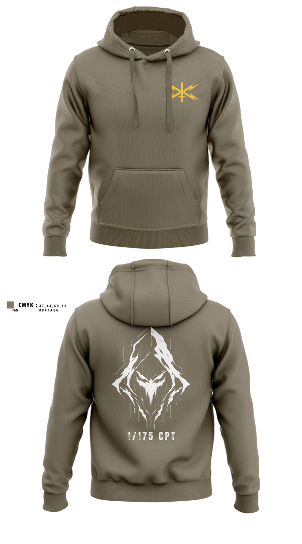 Hoodie, 175 CPT, National Guard, Teamtime, Team time, sublimation, custom sports apparel, team uniforms, spirit wear, spiritwear, sports uniforms, custom shirts, team store, custom team store, fundraiser sports, apparel fundraiser