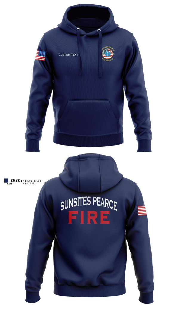 Hoodie, Sunsites-Pearce Fire District, Fire Department, Teamtime, Team time, sublimation, custom sports apparel, team uniforms, spirit wear, spiritwear, sports uniforms, custom shirts, team store, custom team store, fundraiser sports, apparel fundraiser