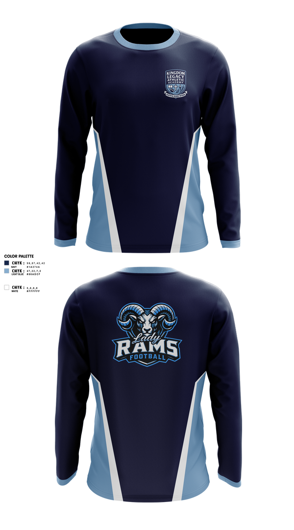 Long Sleeve Performance Shirt, Kingdom Legacy Athletics Academy, , Teamtime, Team time, sublimation, custom sports apparel, team uniforms, spirit wear, spiritwear, sports uniforms, custom shirts, team store, custom team store, fundraiser sports, apparel fundraiser