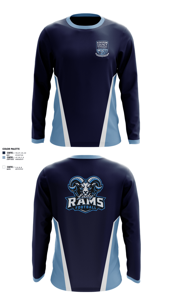 Long Sleeve Performance Shirt, Kingdom Legacy Athletics Academy, , Teamtime, Team time, sublimation, custom sports apparel, team uniforms, spirit wear, spiritwear, sports uniforms, custom shirts, team store, custom team store, fundraiser sports, apparel fundraiser