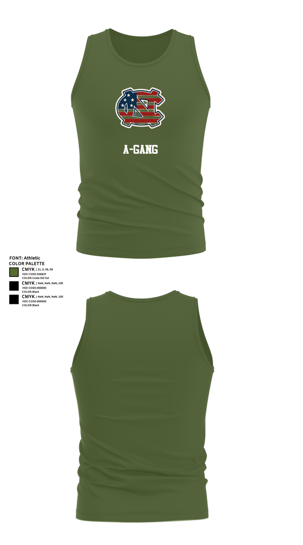 Tank Top, A-Gang, , Teamtime, Team time, sublimation, custom sports apparel, team uniforms, spirit wear, spiritwear, sports uniforms, custom shirts, team store, custom team store, fundraiser sports, apparel fundraiser