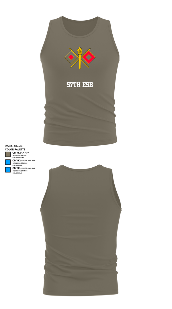 Tank Top, 57th ESB, , Teamtime, Team time, sublimation, custom sports apparel, team uniforms, spirit wear, spiritwear, sports uniforms, custom shirts, team store, custom team store, fundraiser sports, apparel fundraiser