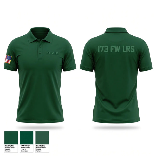 Short Sleeve Performance Polo, 173 FW LRS, Air Force, Teamtime, Team time, sublimation, custom sports apparel, team uniforms, spirit wear, spiritwear, sports uniforms, custom shirts, team store, custom team store, fundraiser sports, apparel fundraiser