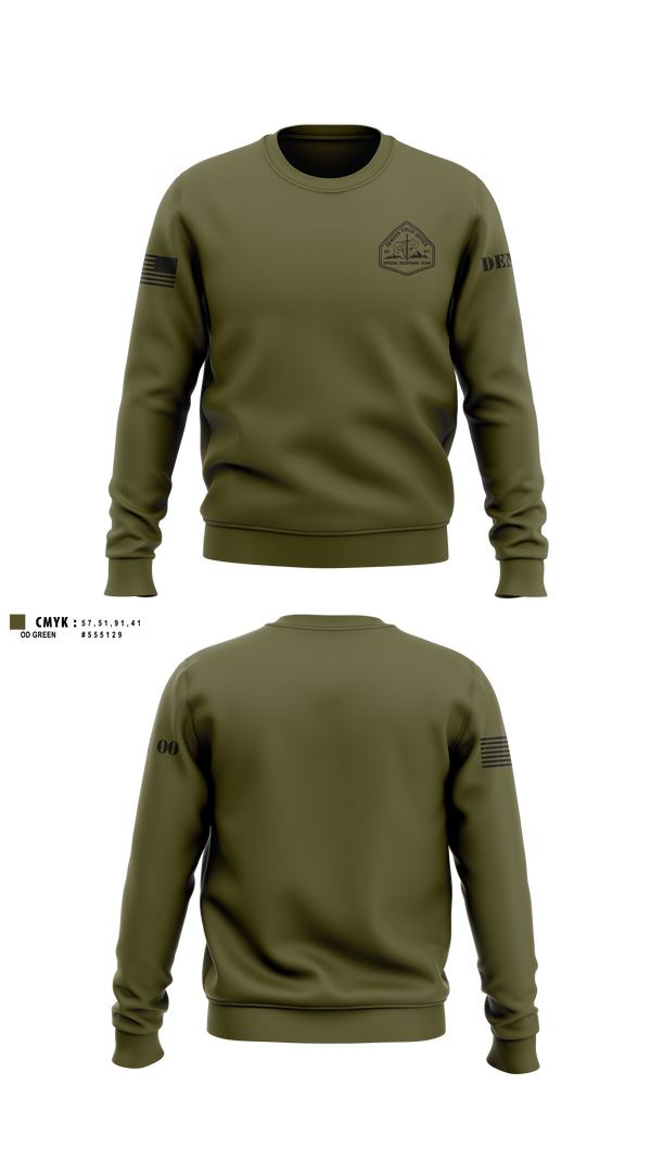 Crew Neck Sweatshirt, Denver Special Response Team, Police, Teamtime, Team time, sublimation, custom sports apparel, team uniforms, spirit wear, spiritwear, sports uniforms, custom shirts, team store, custom team store, fundraiser sports, apparel fundraiser