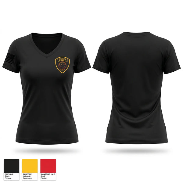Womens Short Sleeve Vneck Shirt, Youth cadet, Police, Teamtime, Team time, sublimation, custom sports apparel, team uniforms, spirit wear, spiritwear, sports uniforms, custom shirts, team store, custom team store, fundraiser sports, apparel fundraiser