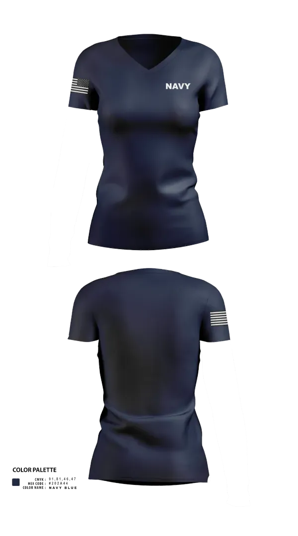 Womens Short Sleeve Vneck Shirt, NavyNavy, Navy, Teamtime, Team time, sublimation, custom sports apparel, team uniforms, spirit wear, spiritwear, sports uniforms, custom shirts, team store, custom team store, fundraiser sports, apparel fundraiser