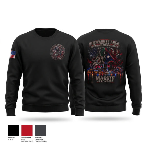 Crew Neck Sweatshirt, Milwaukee Area Safe Streets Gang Task Force v.2, Police, Teamtime, Team time, sublimation, custom sports apparel, team uniforms, spirit wear, spiritwear, sports uniforms, custom shirts, team store, custom team store, fundraiser sports, apparel fundraiser