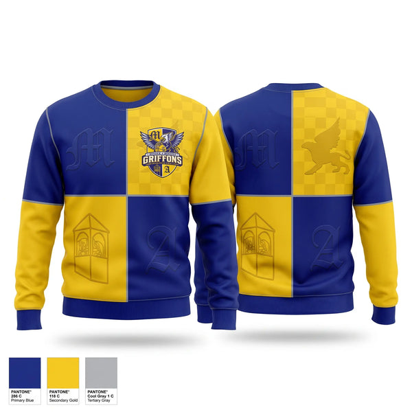 Crew Neck Sweatshirt, Marshall Academy Basketball, Men's Basketball, Teamtime, Team time, sublimation, custom sports apparel, team uniforms, spirit wear, spiritwear, sports uniforms, custom shirts, team store, custom team store, fundraiser sports, apparel fundraiser