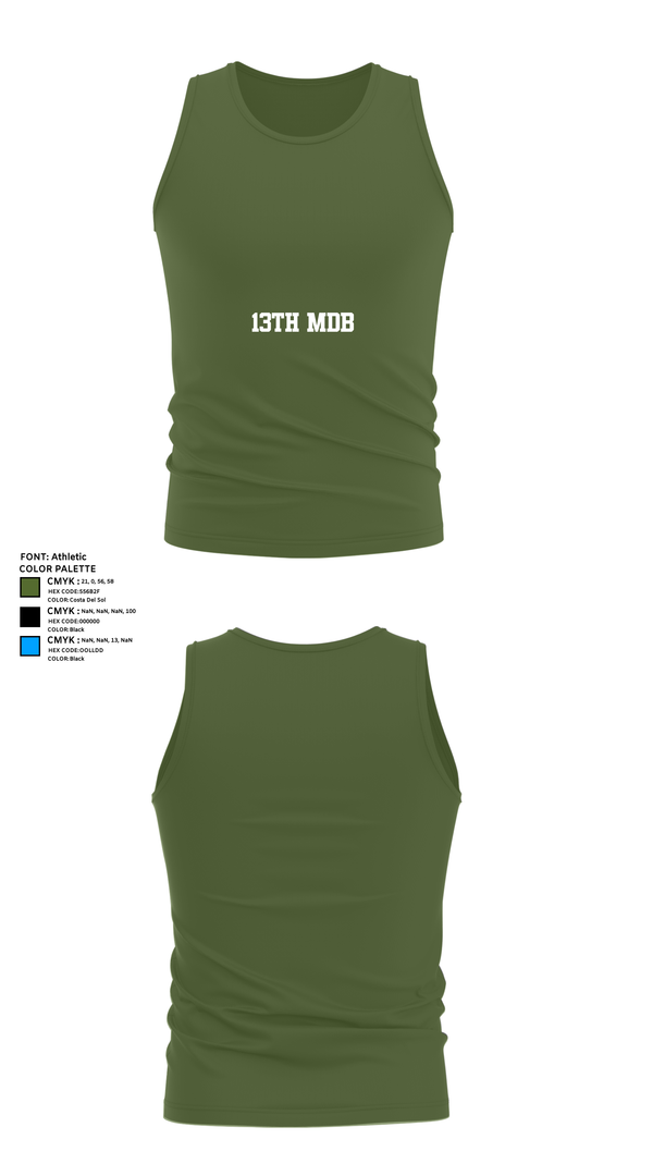 Tank Top, 13th MDB, , Teamtime, Team time, sublimation, custom sports apparel, team uniforms, spirit wear, spiritwear, sports uniforms, custom shirts, team store, custom team store, fundraiser sports, apparel fundraiser