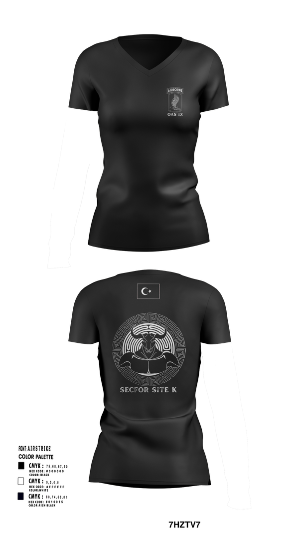 Womens Short Sleeve Vneck Shirt, 173RD ABN, Army, Teamtime, Team time, sublimation, custom sports apparel, team uniforms, spirit wear, spiritwear, sports uniforms, custom shirts, team store, custom team store, fundraiser sports, apparel fundraiser