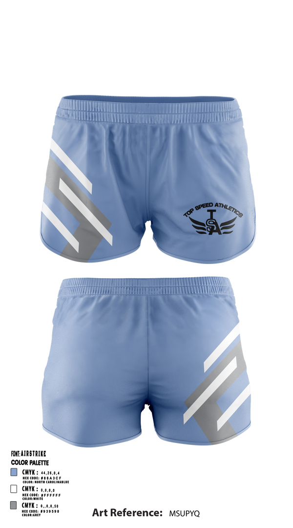 Ranger Panties, Top Speed Athletics, Track & Field, Teamtime, Team time, sublimation, custom sports apparel, team uniforms, spirit wear, spiritwear, sports uniforms, custom shirts, team store, custom team store, fundraiser sports, apparel fundraiser