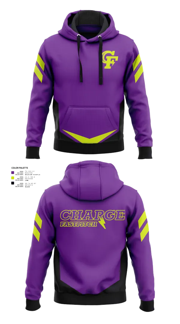 Hoodie, Charge Fastpitch, Softball, Teamtime, Team time, sublimation, custom sports apparel, team uniforms, spirit wear, spiritwear, sports uniforms, custom shirts, team store, custom team store, fundraiser sports, apparel fundraiser
