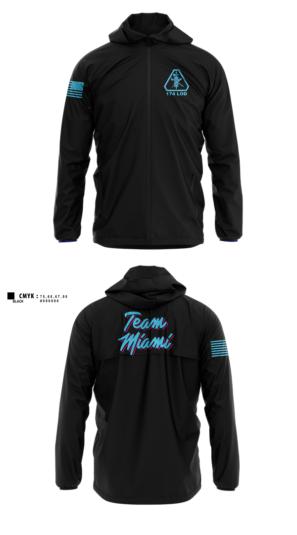 Windbreaker, 174th Legal Operations Detachment, Army, Teamtime, Team time, sublimation, custom sports apparel, team uniforms, spirit wear, spiritwear, sports uniforms, custom shirts, team store, custom team store, fundraiser sports, apparel fundraiser