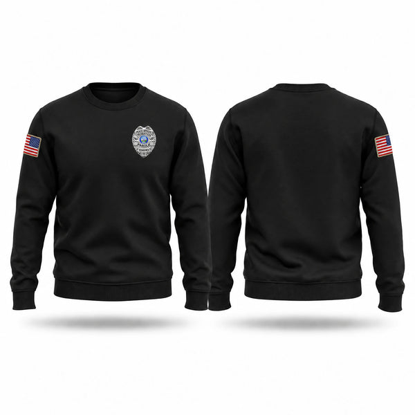 Crew Neck Sweatshirt, District Zero, Police, Teamtime, Team time, sublimation, custom sports apparel, team uniforms, spirit wear, spiritwear, sports uniforms, custom shirts, team store, custom team store, fundraiser sports, apparel fundraiser
