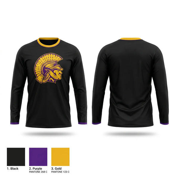 Long Sleeve Performance Shirt, Trojans, Men's Basketball, Teamtime, Team time, sublimation, custom sports apparel, team uniforms, spirit wear, spiritwear, sports uniforms, custom shirts, team store, custom team store, fundraiser sports, apparel fundraiser