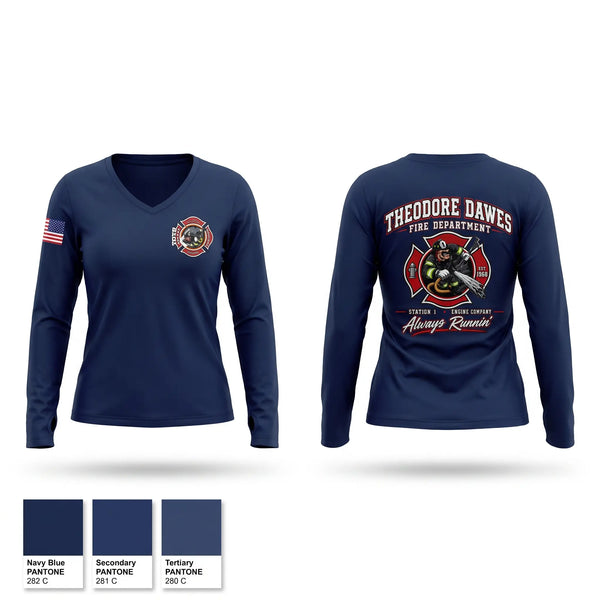 Old School Cotton Feel Shirt, Theodore-Dawes Fire Rescue, Fire Department, Teamtime, Team time, sublimation, custom sports apparel, team uniforms, spirit wear, spiritwear, sports uniforms, custom shirts, team store, custom team store, fundraiser sports, apparel fundraiser