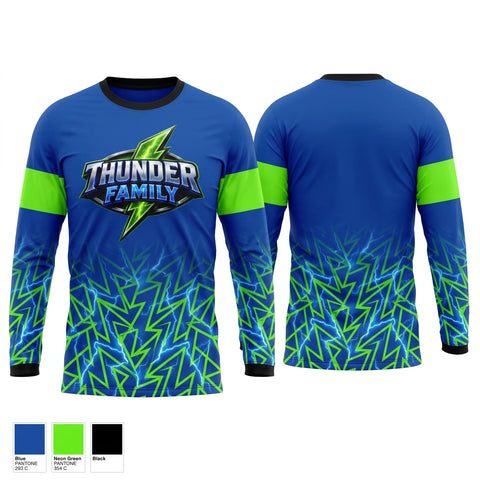 Long Sleeve Performance Shirt, Mt View Thunder, Men's Basketball, Teamtime, Team time, sublimation, custom sports apparel, team uniforms, spirit wear, spiritwear, sports uniforms, custom shirts, team store, custom team store, fundraiser sports, apparel fundraiser