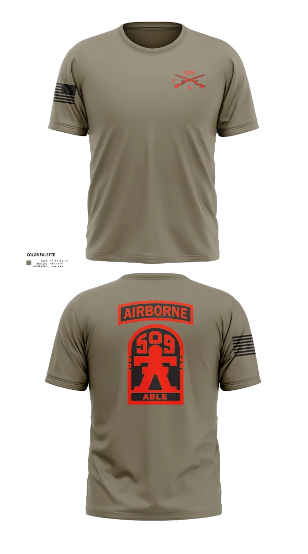 Short Sleeve Performance Shirt, 3-509th Parachute Infantry BN Able Nation, , Teamtime, Team time, sublimation, custom sports apparel, team uniforms, spirit wear, spiritwear, sports uniforms, custom shirts, team store, custom team store, fundraiser sports, apparel fundraiser
