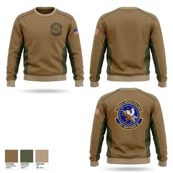 Crew Neck Sweatshirt, 105th maintenance squadron, Air Force, Teamtime, Team time, sublimation, custom sports apparel, team uniforms, spirit wear, spiritwear, sports uniforms, custom shirts, team store, custom team store, fundraiser sports, apparel fundraiser