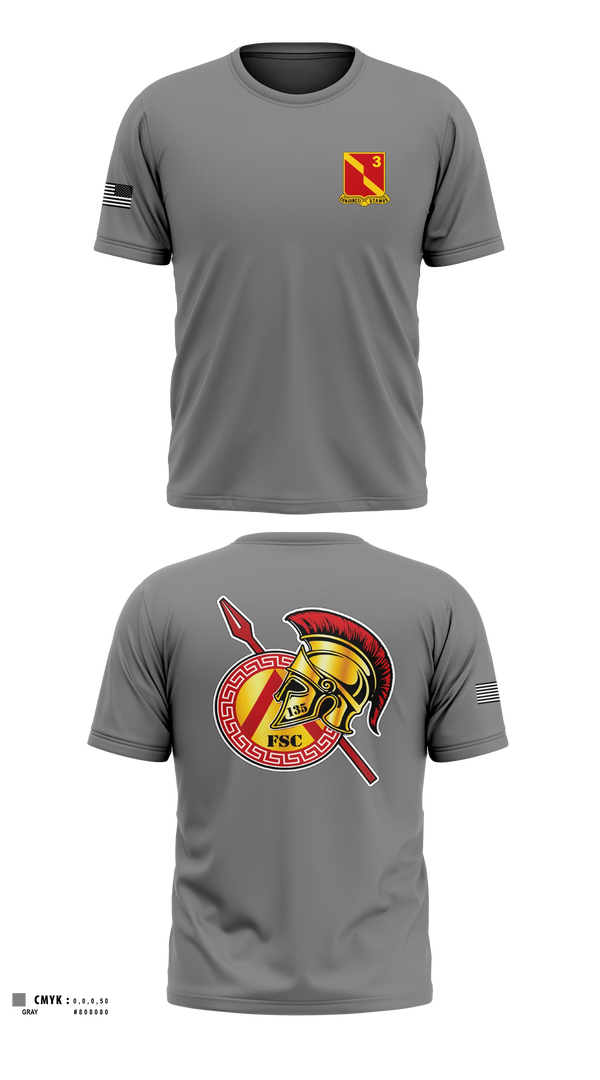 Old School Cotton Shirt, 135th FSC, Army, Teamtime, Team time, sublimation, custom sports apparel, team uniforms, spirit wear, spiritwear, sports uniforms, custom shirts, team store, custom team store, fundraiser sports, apparel fundraiser