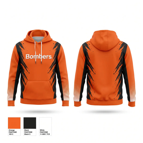 Hoodie, Bombers, Softball, Teamtime, Team time, sublimation, custom sports apparel, team uniforms, spirit wear, spiritwear, sports uniforms, custom shirts, team store, custom team store, fundraiser sports, apparel fundraiser