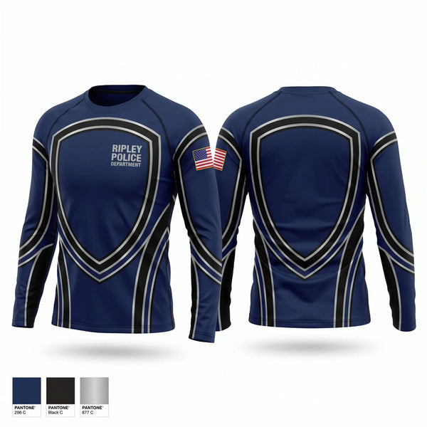 Long Sleeve Performance Shirt, ripley poice department, Police, Teamtime, Team time, sublimation, custom sports apparel, team uniforms, spirit wear, spiritwear, sports uniforms, custom shirts, team store, custom team store, fundraiser sports, apparel fundraiser