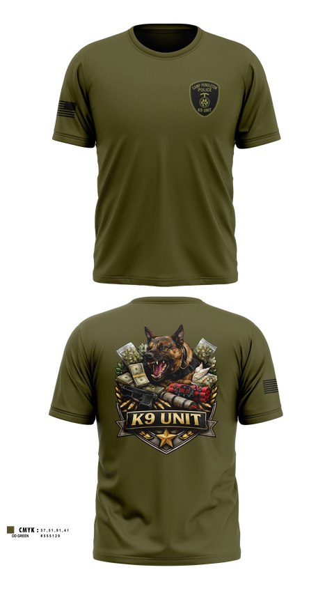 Short Sleeve Performance Shirt, Camp Pendleton PMO K9, Marines, Teamtime, Team time, sublimation, custom sports apparel, team uniforms, spirit wear, spiritwear, sports uniforms, custom shirts, team store, custom team store, fundraiser sports, apparel fundraiser