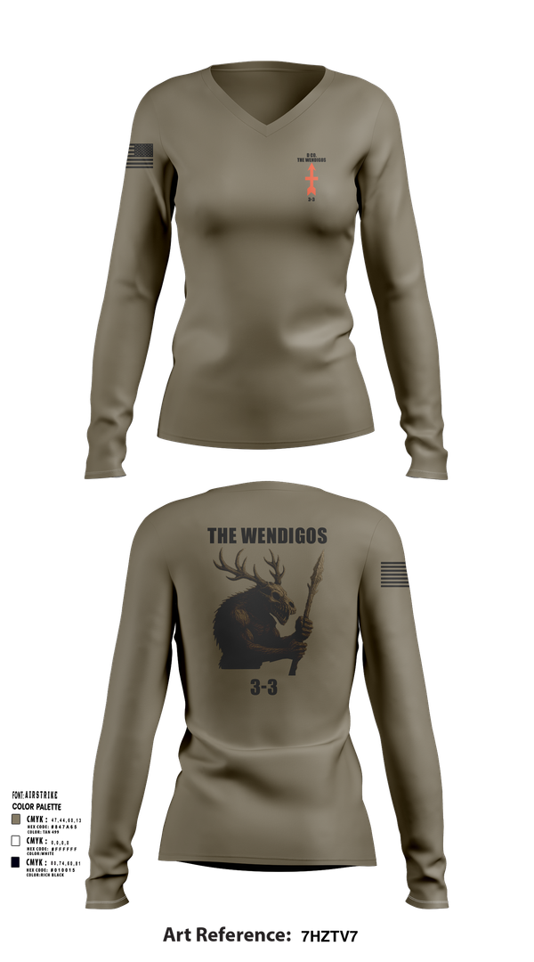 Womens Long Sleeve Vneck Shirt, 2-127 D-CO, , Teamtime, Team time, sublimation, custom sports apparel, team uniforms, spirit wear, spiritwear, sports uniforms, custom shirts, team store, custom team store, fundraiser sports, apparel fundraiser