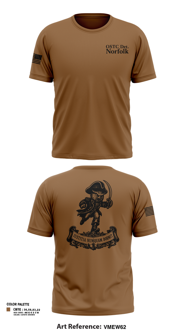 Short Sleeve Performance Shirt, OSTC Det. Norfolk, Navy, Teamtime, Team time, sublimation, custom sports apparel, team uniforms, spirit wear, spiritwear, sports uniforms, custom shirts, team store, custom team store, fundraiser sports, apparel fundraiser