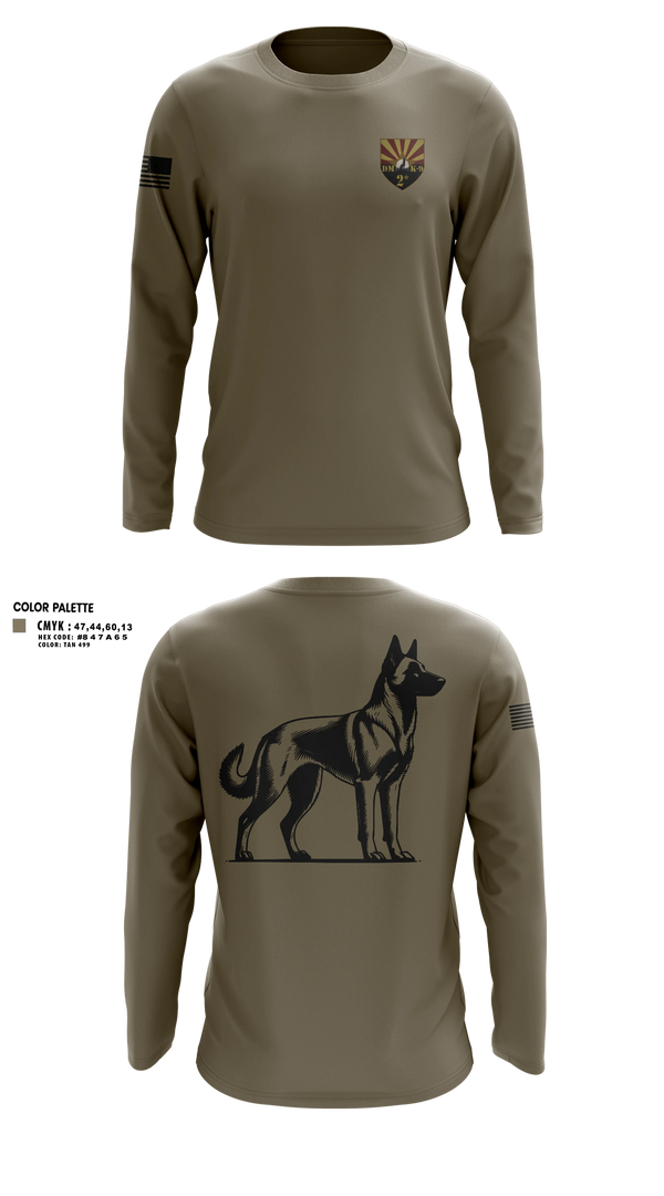 Long Sleeve Performance Shirt, 355 K9, Air Force, Teamtime, Team time, sublimation, custom sports apparel, team uniforms, spirit wear, spiritwear, sports uniforms, custom shirts, team store, custom team store, fundraiser sports, apparel fundraiser