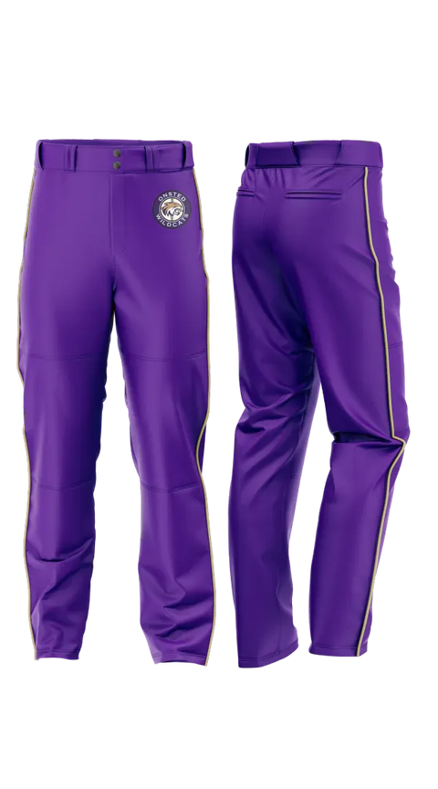 Baseball Pants, Onsted Wildcats, Baseball, Teamtime, Team time, sublimation, custom sports apparel, team uniforms, spirit wear, spiritwear, sports uniforms, custom shirts, team store, custom team store, fundraiser sports, apparel fundraiser