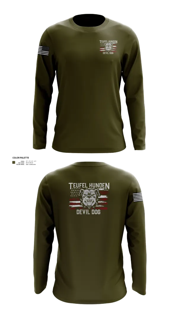 Long Sleeve Performance Shirt, Kilo co. 3rd Btn 9th Marines, Marines, Teamtime, Team time, sublimation, custom sports apparel, team uniforms, spirit wear, spiritwear, sports uniforms, custom shirts, team store, custom team store, fundraiser sports, apparel fundraiser