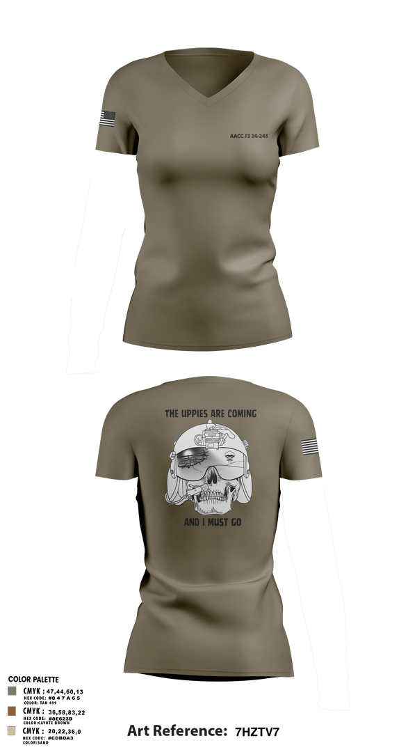 Women's Short Sleeve Vneck Shirt, 42D FRSDAACC, Army, Teamtime, Team time, sublimation, custom sports apparel, team uniforms, spirit wear, spiritwear, sports uniforms, custom shirts, team store, custom team store, fundraiser sports, apparel fundraiser