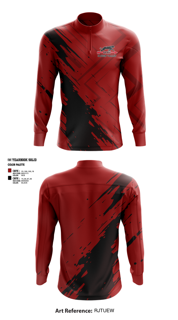 Quarter Zip Jacket, Saucon Valley Cross Country, Cross Country, Teamtime, Team time, sublimation, custom sports apparel, team uniforms, spirit wear, spiritwear, sports uniforms, custom shirts, team store, custom team store, fundraiser sports, apparel fundraiser