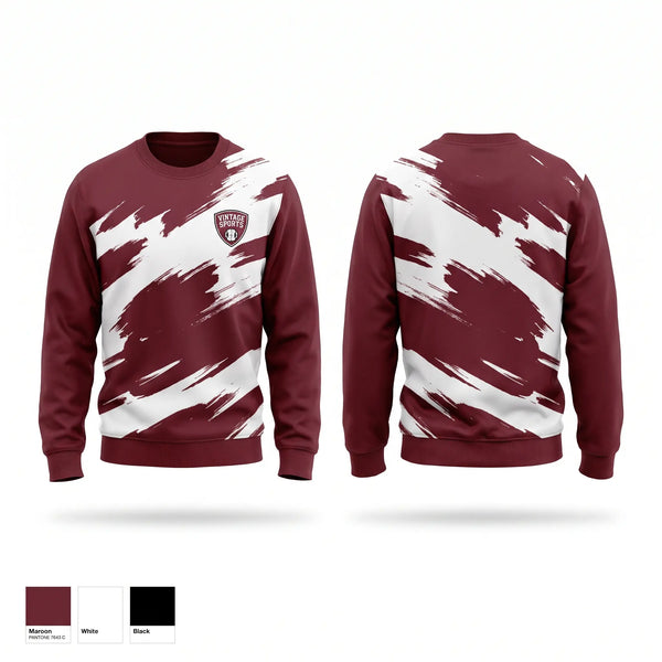 Crew Neck Sweatshirt, Aquinas Li'l Irish Boxing, Spirit Store, Teamtime, Team time, sublimation, custom sports apparel, team uniforms, spirit wear, spiritwear, sports uniforms, custom shirts, team store, custom team store, fundraiser sports, apparel fundraiser